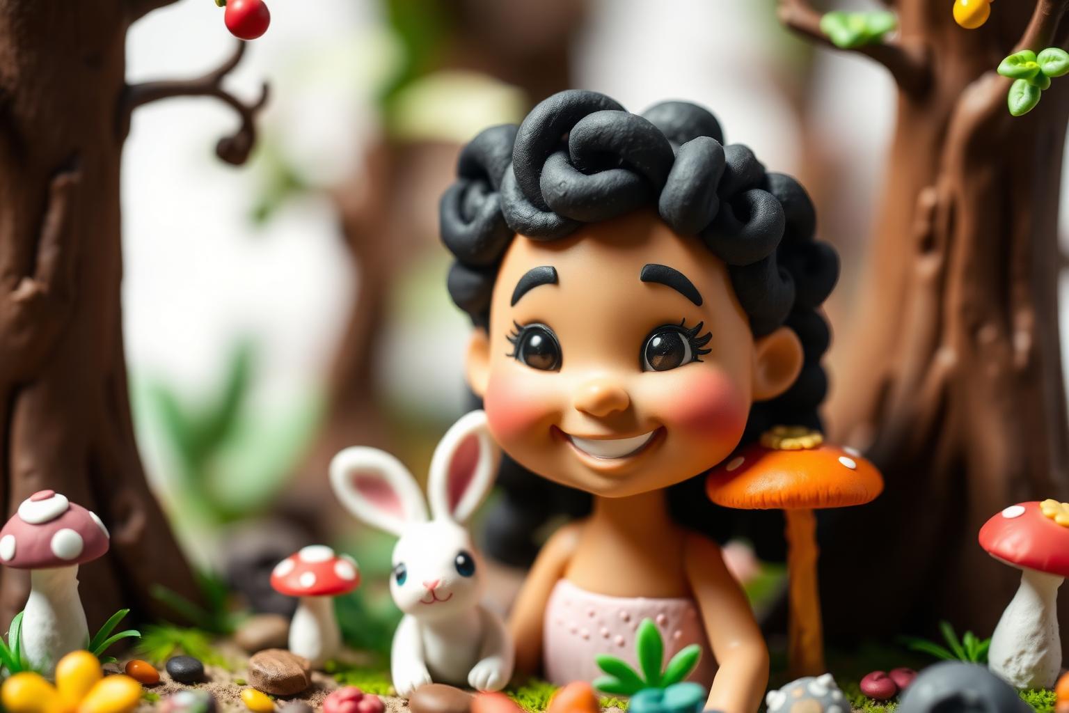 Página ilustrada em estilo massinha de modelar